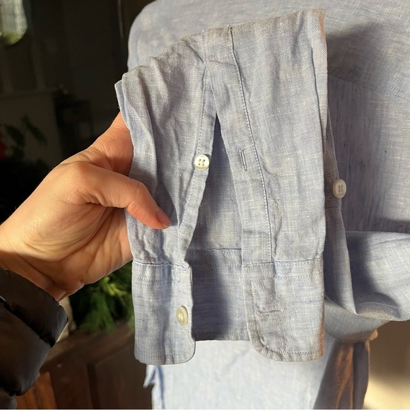 Murano Baird McNutt Men's Linen Button Down Shirt - Size M, Excellent Condition - Picture 6 of 6